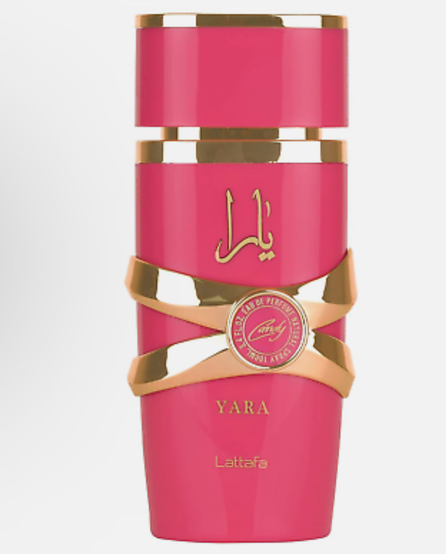 Lattafa Yara Candy for Women Eau de Parfum Spray, 3.4 Ounce / 100 ml