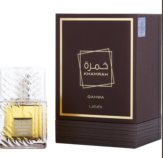 Lattafa Khamrah Qahwa unisex Eau De Parfum Spray 3.4 oz