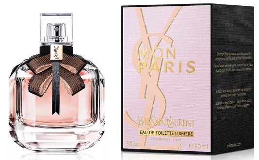 Yves Saint Laurent Mon Paris Eau de Toilette Lumière, 3 oz.