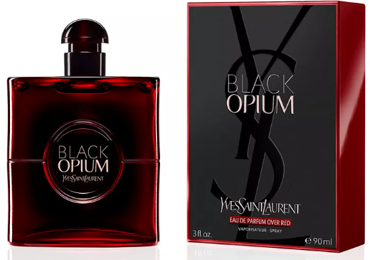 Yves Saint Laurent Black Opium Eau de Parfum Over Red, 3 oz.