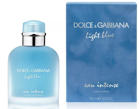 Dolce&Gabbana Men's Light Blue Eau Intense Pour Homme Eau de Parfum Spray, 3.3 oz