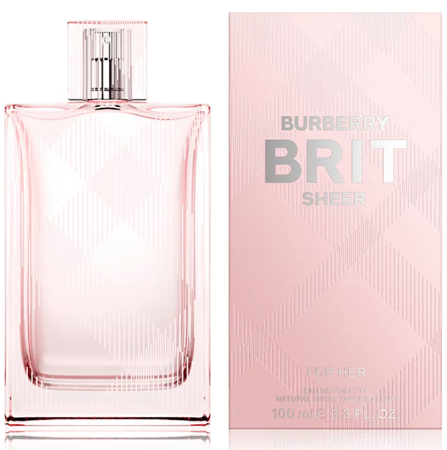 Burberry Brit Sheer Eau de Toilette Spray, 3.3 oz.